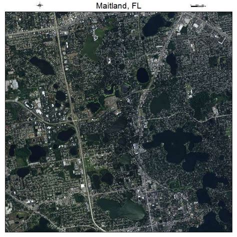 Aerial Photography Map of Maitland, FL Florida