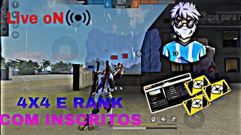 4X4 CS Rankeada Treinando Sensi Free Fire YouTube