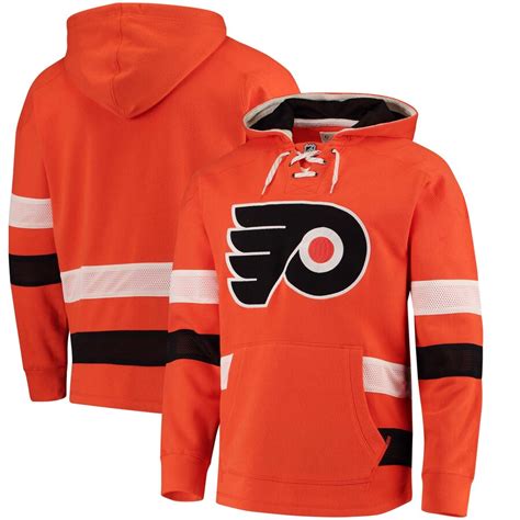 Ccm Philadelphia Flyers Orange Jersey Pullover Hoodie