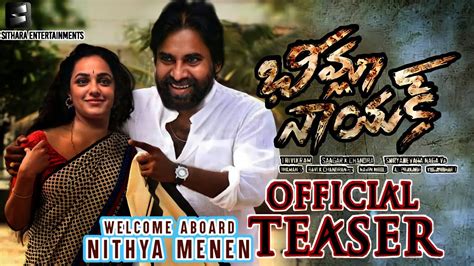 Bheemla Nayak Pawankalyan Nithya Menon Intro First Look Teaser