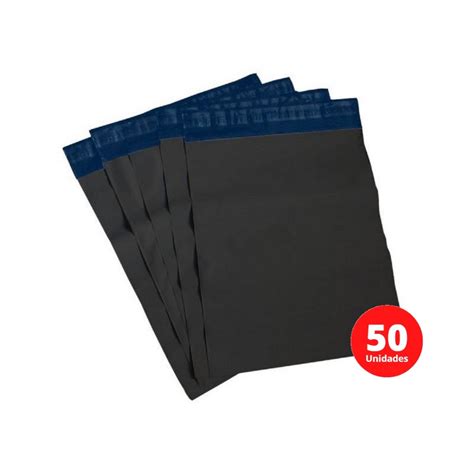 50 Envelope De Segurança 15x20 Saco Plastico Cinza Para Envio nos