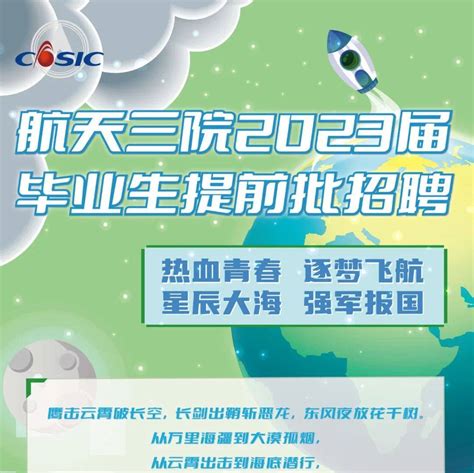 招聘信息 航天三院2023届毕业生提前批招聘海尔智赵燕松刘春明