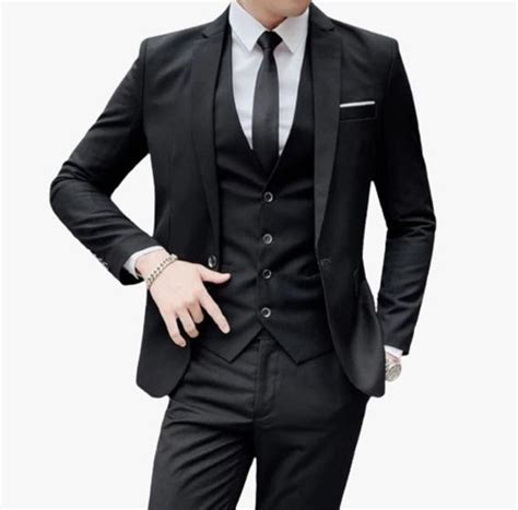 Terno Slim Social Masculino Oxford Preto Paleto Calça URBANO