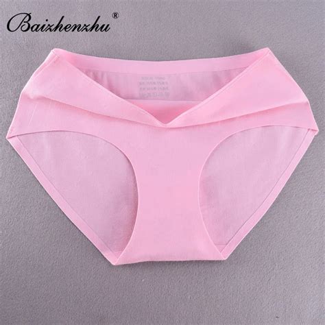 Baizhenzhu Womens Cotton Briefs Low Rise Panties Women Seamless Sexy