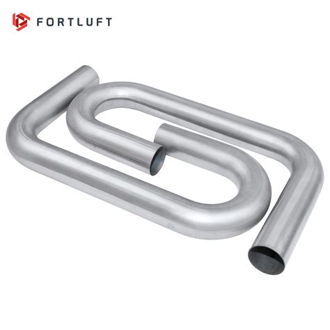 FORTLUFT Custom Exhaust Tubing Kit 2 Pcs Aluminized Steel Mandrel Bends