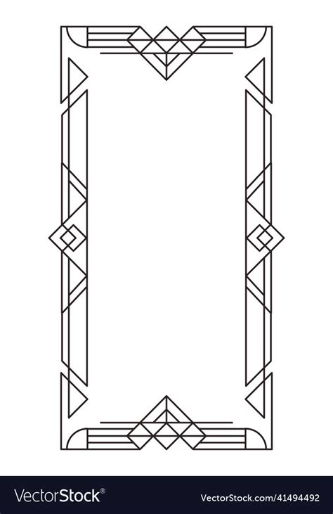 Classic Frame Art Deco Royalty Free Vector Image