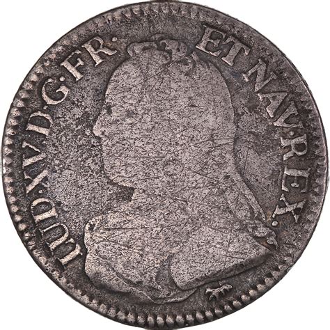 Coin France Louis XV 1 5 Écu aux branches d olivier 24 Sols 1 5