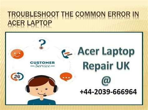 troubleshoot  common error  acer laptop powerpoint