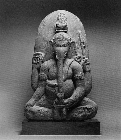 Seated Four Armed Ganesha Indonesia Kalimantan The Met Ganesha