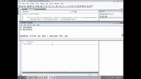 How To Make A Very Simple Calculator In Visual Basic 2008 YouTube