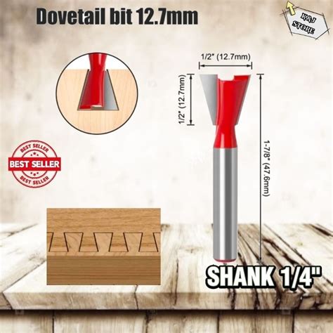 Jual Mata Profil Kayu Dovetail Joint Mata Router Straight Bit Trimmer