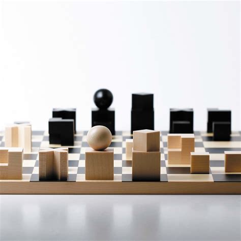 Bauhaus Chess Set By Josef Hartwig 1923 Discover How The Bauhaus