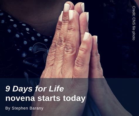 9 Days for Life Novena starts today