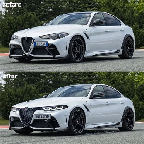 alfa romeo giulia gta cambia   diventa piu aggressiva render