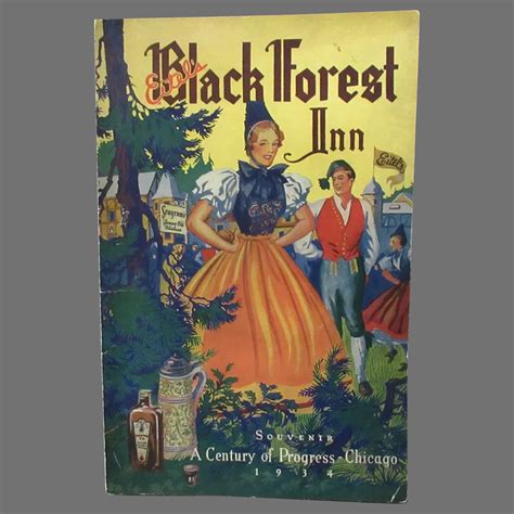 1934 Vintage Black Forest Inn, Chicago Century of Progress Souvenir – : Ogee's Antiques | Ruby Lane