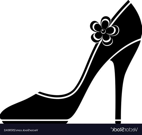 Shoe Silhouette Vector at Vectorified.com | Collection of Shoe ...