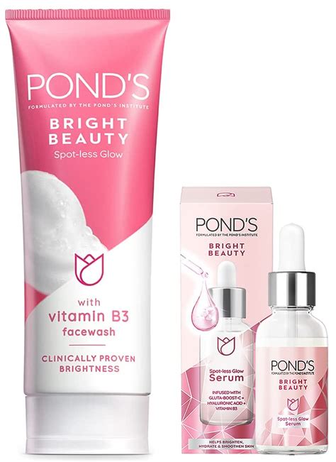 Pond S Face Care Combo Bright Beauty Spot Less Glow Serum Infused