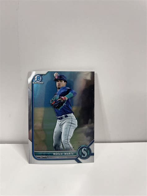 Noelvi Marte Bowman Chrome Prospect Mariners Bcp Ebay