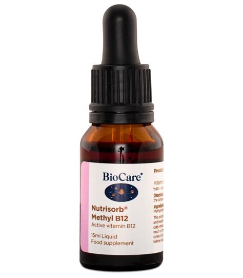 Biocare Nutrisorb Liquid Methyl B12 Svensk Hälsokost