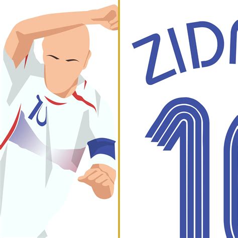 2006 Zinédine Zidane Poster Series France brazil World Cup Semis Canvas