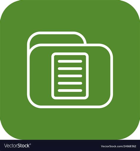 Document Folder Icon Royalty Free Vector Image