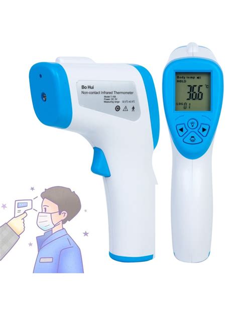 Termómetro infrarrojo digital LCD sin contacto para la Fiebre portát