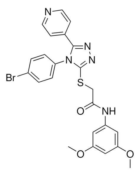 2 4 4 BROMOPHENYL 5 4 PYRIDINYL 4H 1 2 4 TRIAZOL 3 YL SULFANYL N