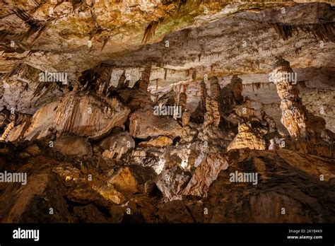 Postojna Cave Postojnska Jama Scenic Interior In Slovenia