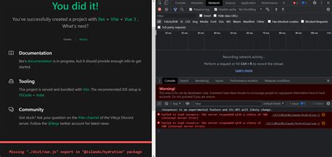 Windows Vite Internal Server Error Missing Dist Vue Js Export