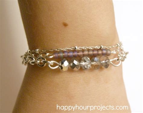 Bead And Chain Bracelets Happy Hour Projects