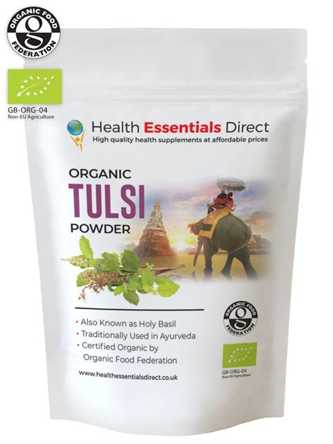 Buy Organic Tulsi Powder Holy Basil Adaptogen Ayurvedic Super Herb