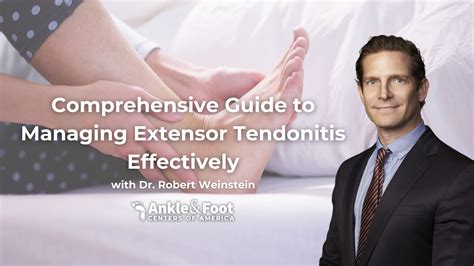 Your Guide To Managing Extensor Tendonitis Effectively