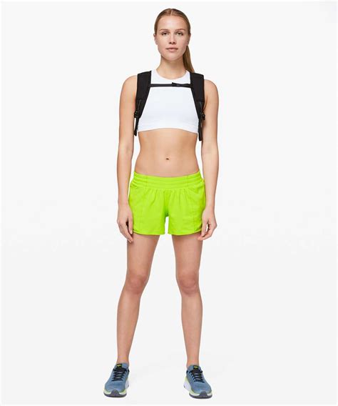 Lululemon Hotty Hot Short II Long 4 Lime Pop Lulu Fanatics