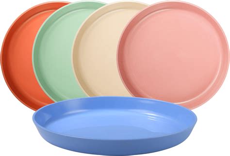 Divons Assiettes Melamine Lot De Assiette Plastique R Utilisable