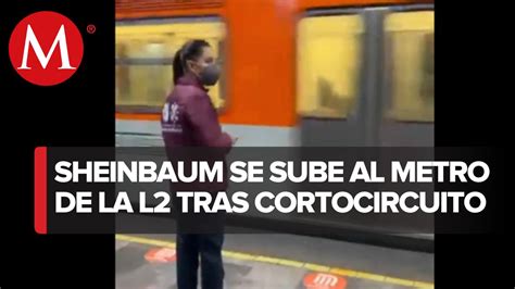 Claudia Sheinbaum Viaja En Línea 2 Del Metro Para Supervisar Su