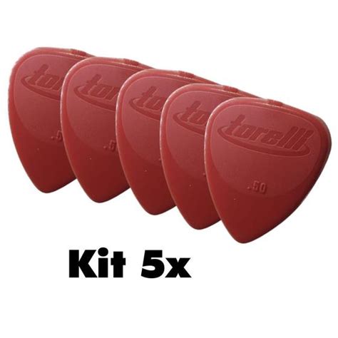 Kit 5 Palheta para violão Guitarra cavaco Torelli 0 50 Palheta