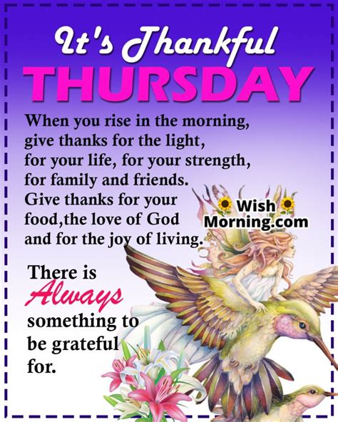 Thankful Thursday Quotes Wishes - Wish Morning