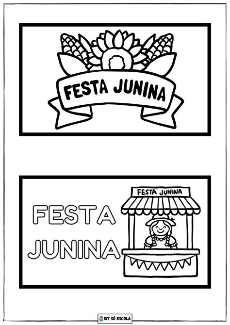 Plaquinhas Festa Junina S Escola