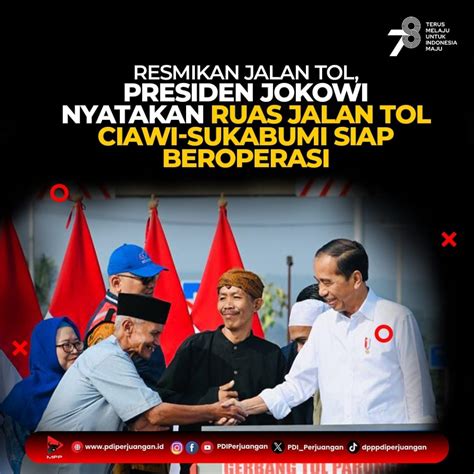 Resmikan Jalan Tol Presiden Jokowi Nyatakan Ruas Jalan Tol Ciawi