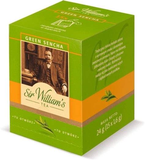 Herbata Sir William S Zielona Williams Tea Green Sencha 15x1 6g Ceny