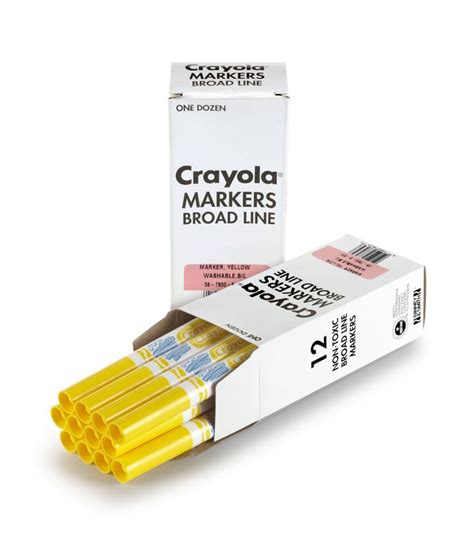 Crayola Yellow Markers In Bulk 12 Count Crayola