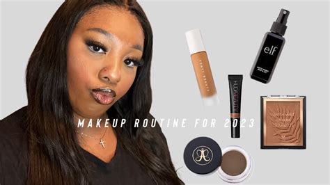 My 2023 Makeup Routine Fenty Beauty Huda Beauty E L F Cosmetics Etc Youtube