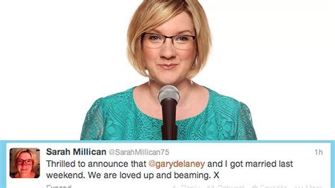 Sarah Millican marries Gary Delaney: Announces on Twitter she got ...