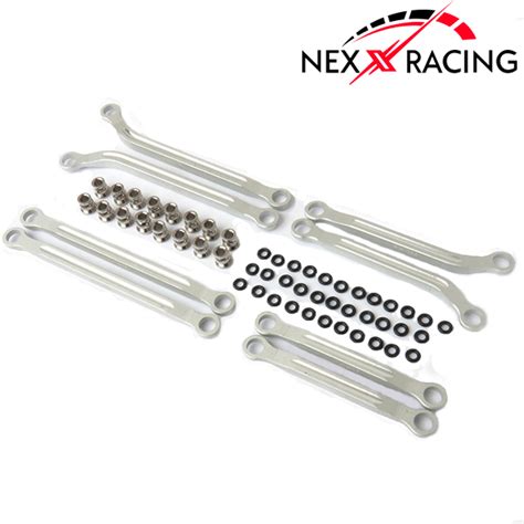 nx   nexx racing cnc alu high clearance links set  trx  silver