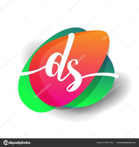 Letter Logo Colorful Splash Background Letter Combination Logo Design