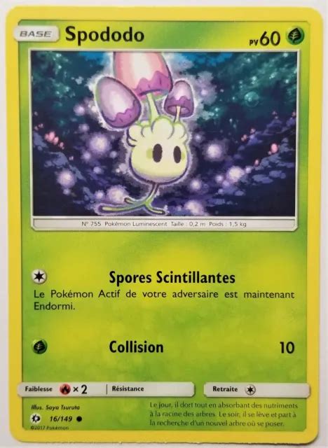 Carte Pokemon Spododo Reverse Soleil Et Lune Sl Fr Neuf Eur