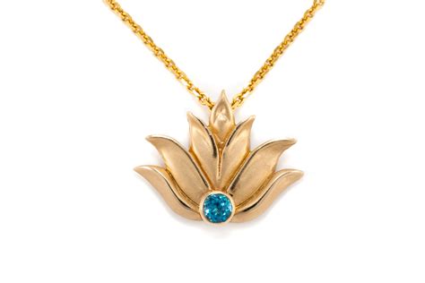 Lotus Pendant 14k Yellow Gold Andrea Lopresti