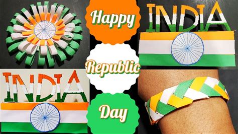 Republic Day Craft Ideas Tri Color Paper Craft 26 January Craft