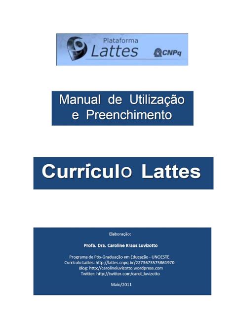 Pdf Orienta Es Para Preenchimento Do Curriculo Preenchimento