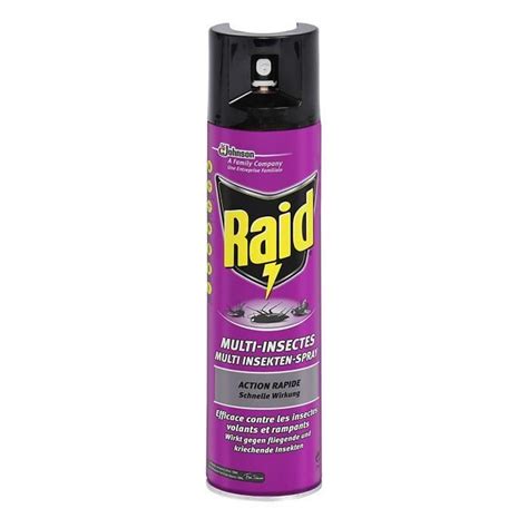 Raid 1 Aérosol Multi Insectes Volants et Rampants Usage Intérieur et